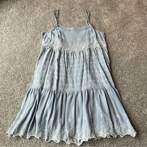 American Eagle, light blue/white lace detailed dress!